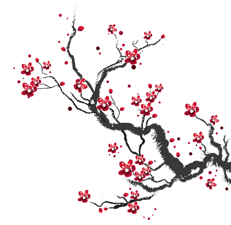 Cherry blossom bottom right